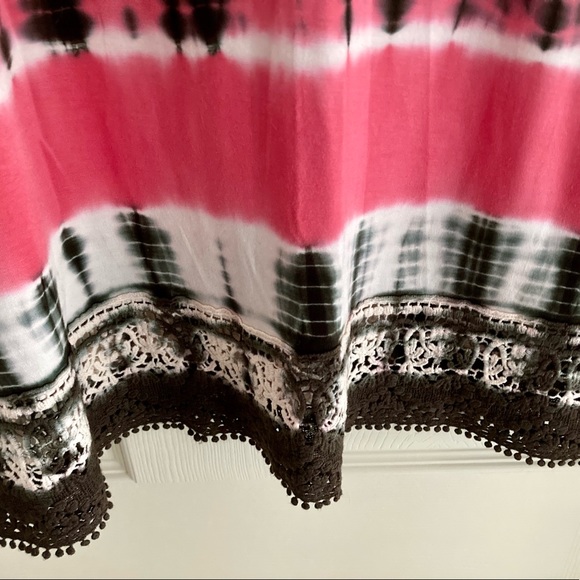 Tie Dye Cold Shoulder Tunic Top Size M - Picture 4 of 4